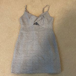 Mini dress with cutout